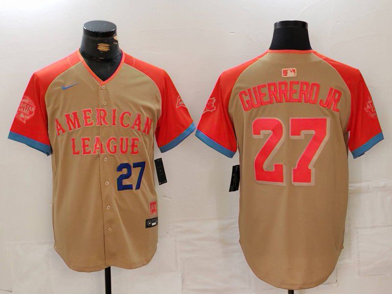 Men Toronto Blue Jays #27 Guerrero jr Orange All star 2024 Nike MLB Jersey style 5